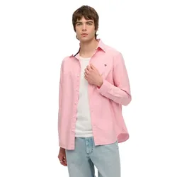 Camicia A Maniche Lunghe Classic Oxford City Pink Chambray 2XL