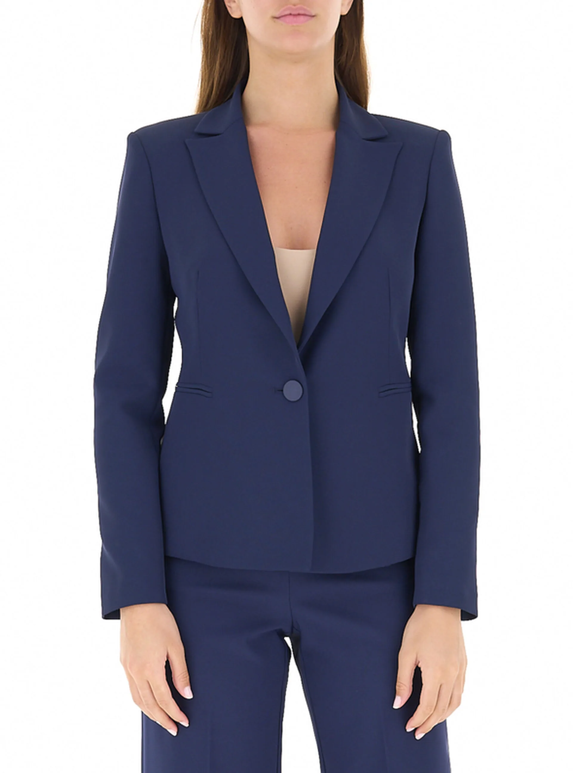 Blazer monopetto BLU NAVY XS - Rinascimento - FashionsVida