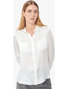 Blusa de mujer 100% seda de manga larga - Caroll - FashionsVida