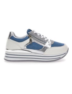 Sneakers Bianche con Platform 428 37