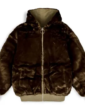 Blouson Bomber Lost Boys Reversible Fur Brown XL Homme