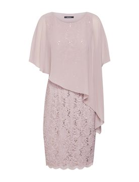 SWING Vestido taupe / altrosa