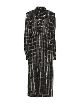 Midi-Kleid Damen Schwarz 36 Damen