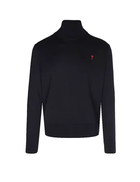 Pull à col roulé bleu XL - AMI PARIS - FashionsVida