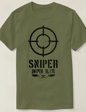 Funny Sniper Elite Target Graphic T-Shirt 100% Cotton O-Neck Short Sleeve Summer Casual Mens T-shirt Streetwear - Aliexpress - FashionsVida