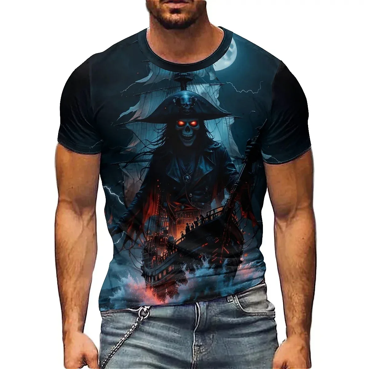Men's Cool Lightweight Outdoor Pattern 3D Printed Short-Sleeve T-Shirt - Pullover, High-Quality Printing - Aliexpress - FashionsVida
