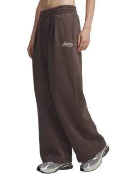Pantalon Rival Pleated Varsity Brown / Bashful Pink M - Under armour - FashionsVida