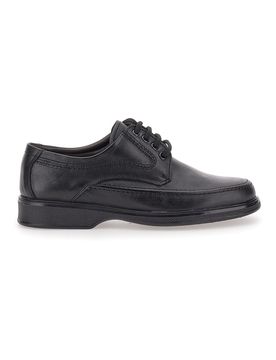 Scarpe Stringate Nere In Vera Pelle 2182 42