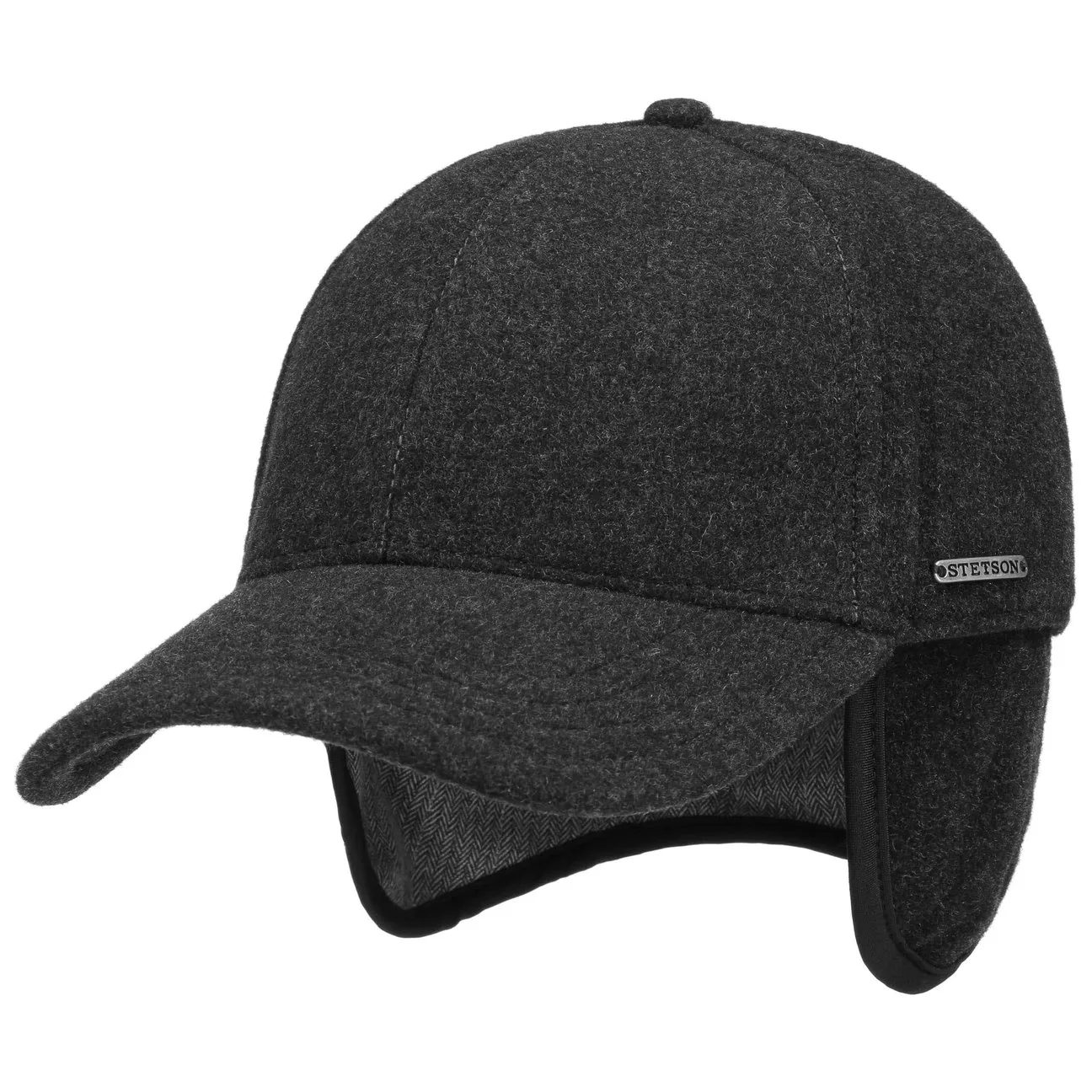 Vaby Ear Flaps Cap by - anthracite - Female - Size: L (58-59 cm) - Stetson - FashionsVida