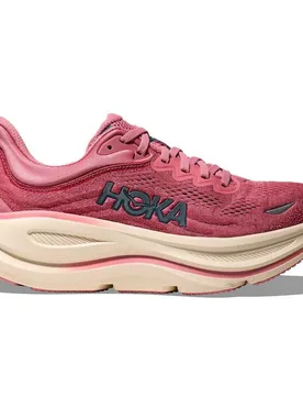 Bondi 9 Running Shoes Red / Pink UK 5 Women - Hoka - FashionsVida