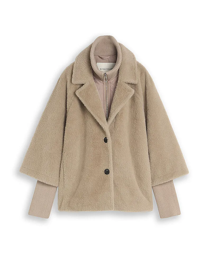 Cape - Poncho beige M damen - Tom tailor - FashionsVida