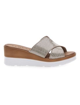 Ciabatte Beige con Zeppa 11072411 38