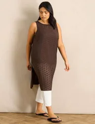 Textured Tunic Brown female
