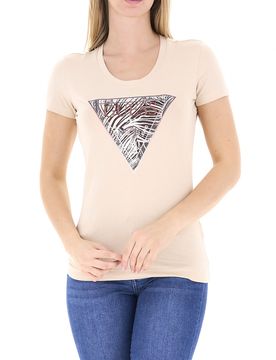 Guess T-shirt girocollo BEIGE XL