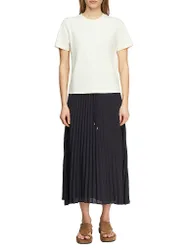 Comma Maxi-jupe bleu marine 34