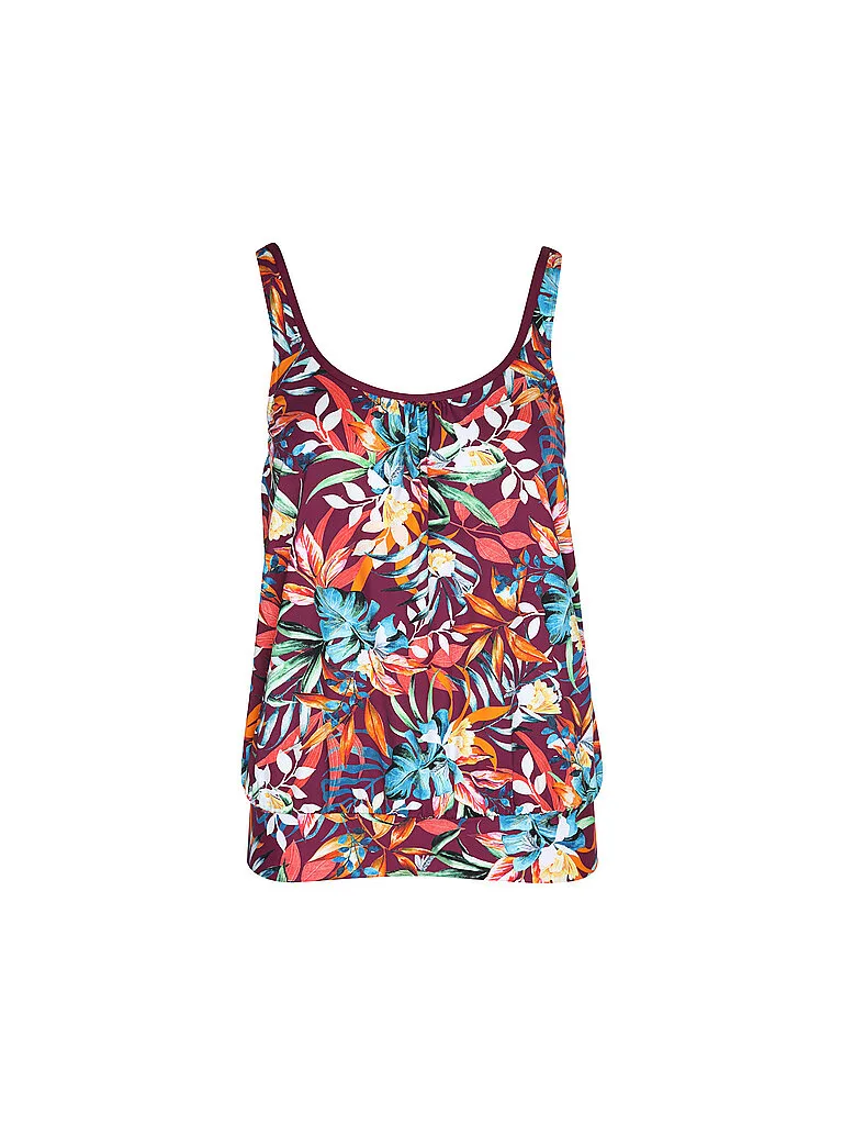 Top de tankini para mujer rojo oscuro 38 - Venice Beach - FashionsVida