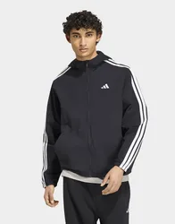 Mens Giacca a vento IN tessuto Essentials con le 3 Strisce - Nero, nero nero Uomo taglia M