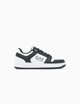 Sneakers bianche e nere con logo - EA7 - FashionsVida