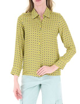 Camicia in viscosa SENAPE 46