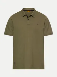 Poloshirt mit Kontrastdetails Grün XXL