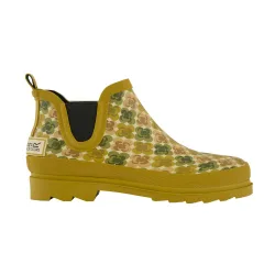 Women's Orla Kiely Mid Welly Boots in Yellow Size: 4 - Yellow - Size: 4