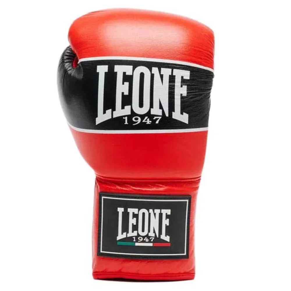 Gants De Boxe Shock Pro Laces Red 14 oz - Leone1947 - FashionsVida
