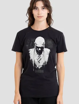Daredevil Mayor Fisk Kingpin Paint T-Shirt, Black - Black - Size: 2XL - Marvel - FashionsVida