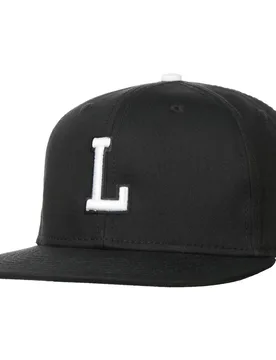 L Letter Snapback Cap - black - Size: One Size - Hatshopping.co.uk - FashionsVida