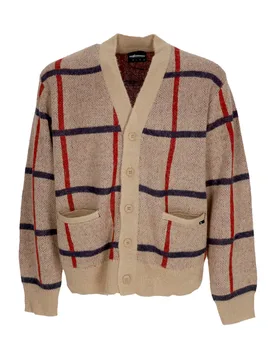 Cardigan Uomo Moe Cardigan Duck Brown - The Hundreds - FashionsVida