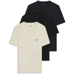 Mens Regular Fit Crew Neck T-Shirt 3 Pack In .Open Misc - Multicolour - Size X-Large