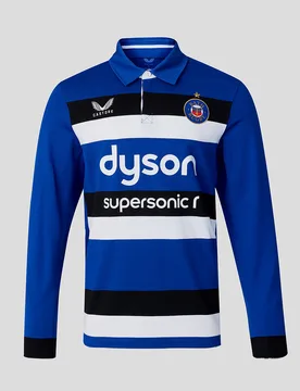 Bath Rugby Home Classic Long Sleeve Shirt Blue 4XL male - Castore - FashionsVida