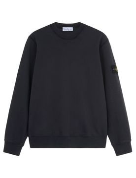 Ribbed Neckline Sweatshirt - Size M