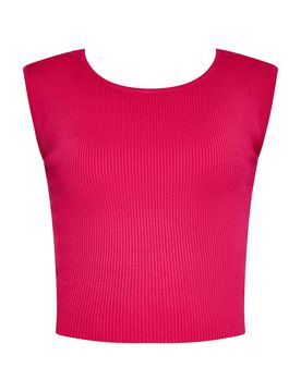 MyMo at night Top de punto fucsia