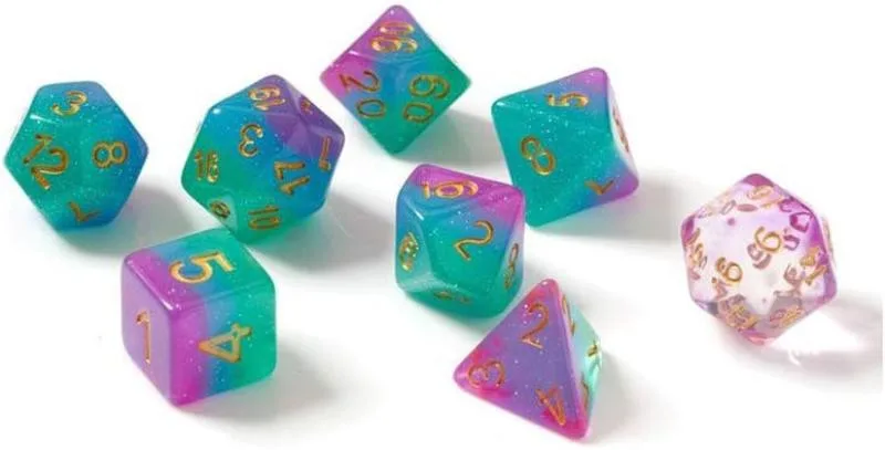 Polyhedral - 7 Die Set: Northern Lights - Sirius Dice - FashionsVida