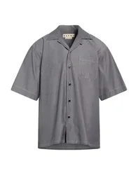 Hemd Herren Braungrau 44 Herren