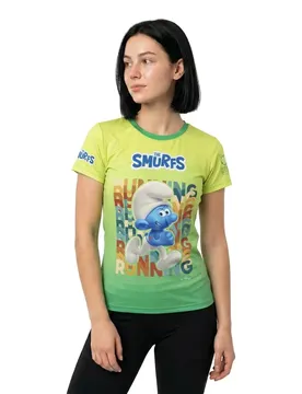 T-shirt à Manches Courtes Smurf Running