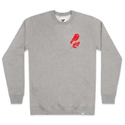 Matt Sewell Mens Red Bird Sweat - Ash Marl