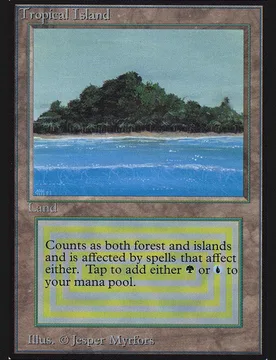 Tropical Island (Not Tournament Legal) International Edition - Magic: The Gathering - FashionsVida