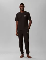 Cotton Rich Waffle Joggers Black male