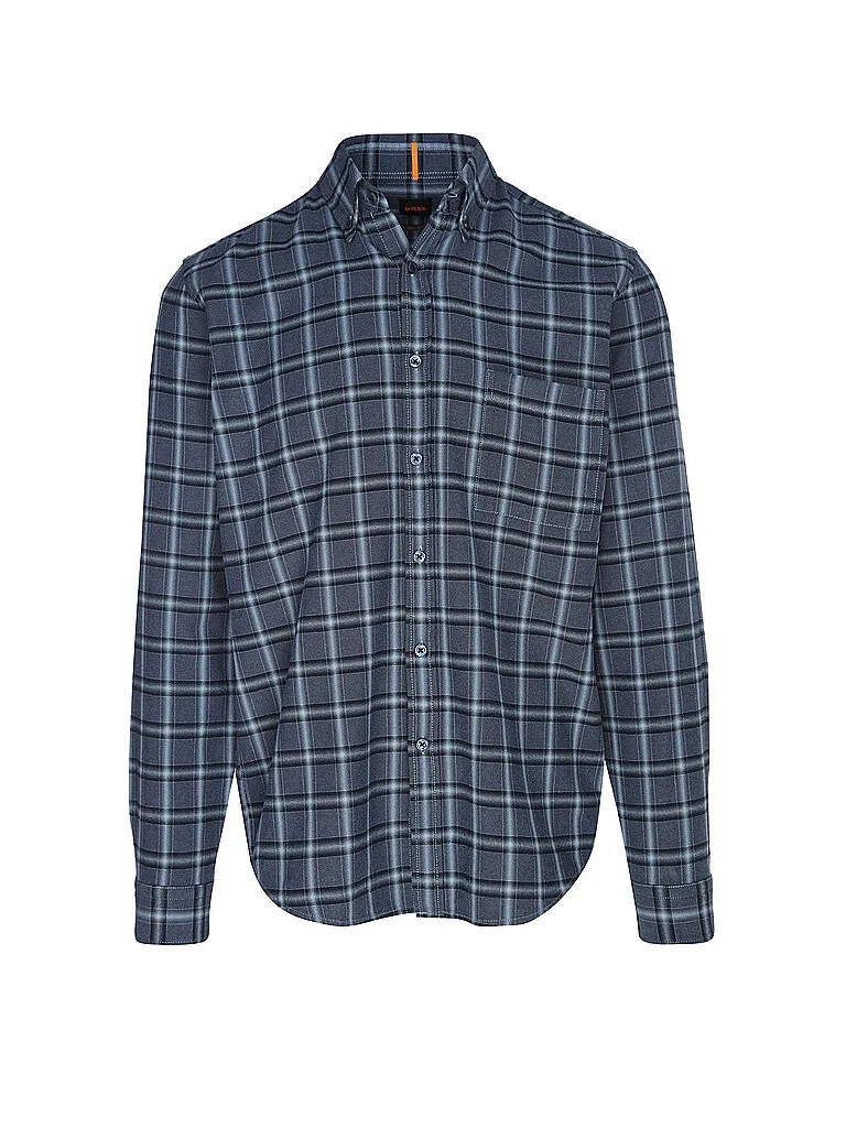 Camisa Regular Fit RICKERT_M azul S - BOSS - FashionsVida