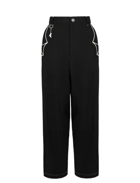 Gothic Stoffhose - Drusilla Trousers - XS bis L - für Damen - Größe XS - schwarz/weiß - Frauen - female - Hell Bunny - FashionsVida