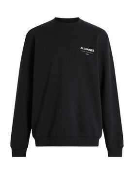 AllSaints Sudadera negro / blanco