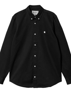 L/s madison shirt - black / white
