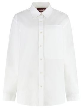 GUCCI Poplin Shirt with Logo