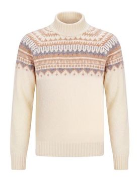 Rollkragenpullover Herren Cremeweiß 50,54 Herren