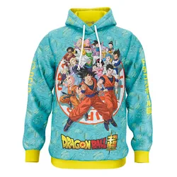 Felpa Con Cappuccio Dragon Ball Super Family Multicolour L