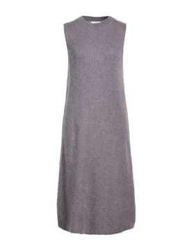 Vestido midi Mujer Gris S Mujer