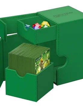 Flip`n`Tray 100+ XenoSkin Monocolor Green - Ultimate Guard - FashionsVida