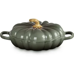 Cacerola baja calabaza de hierro fundido
