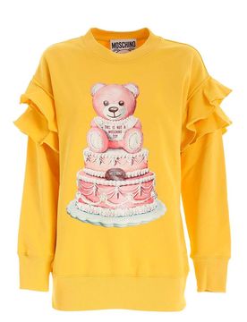 Felpa Cake Teddy Bear gialla